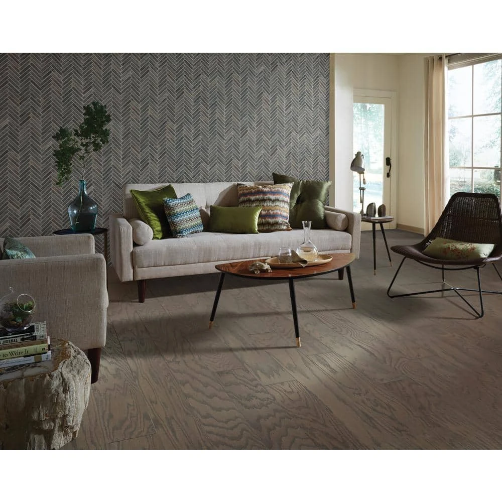 Bradford Oak 5 in. W Barnboard Engineered Hardwood Flooring (23.66 sq. ft./case) by Shaw 2 Bradford Oak 5 in. W Barnboard Engineered Hardwood Flooring (23.66 sq. ft./case) by Shaw - Image 2