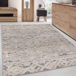 Modern Geometric Moroccan High-Low Beige 5 ft. x 7 ft. Area Rug by World Rug Gallery 17 Modern Geometric Moroccan High-Low Beige 5 ft. x 7 ft. Area Rug by World Rug Gallery -Shaw stor online beige world rug gallery area rugs 4011beige5x7 31 1000