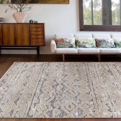 Modern Geometric Moroccan High-Low Beige 5 ft. x 7 ft. Area Rug by World Rug Gallery 13 Modern Geometric Moroccan High-Low Beige 5 ft. x 7 ft. Area Rug by World Rug Gallery -Shaw stor online beige world rug gallery area rugs 4011beige5x7 4f 1000