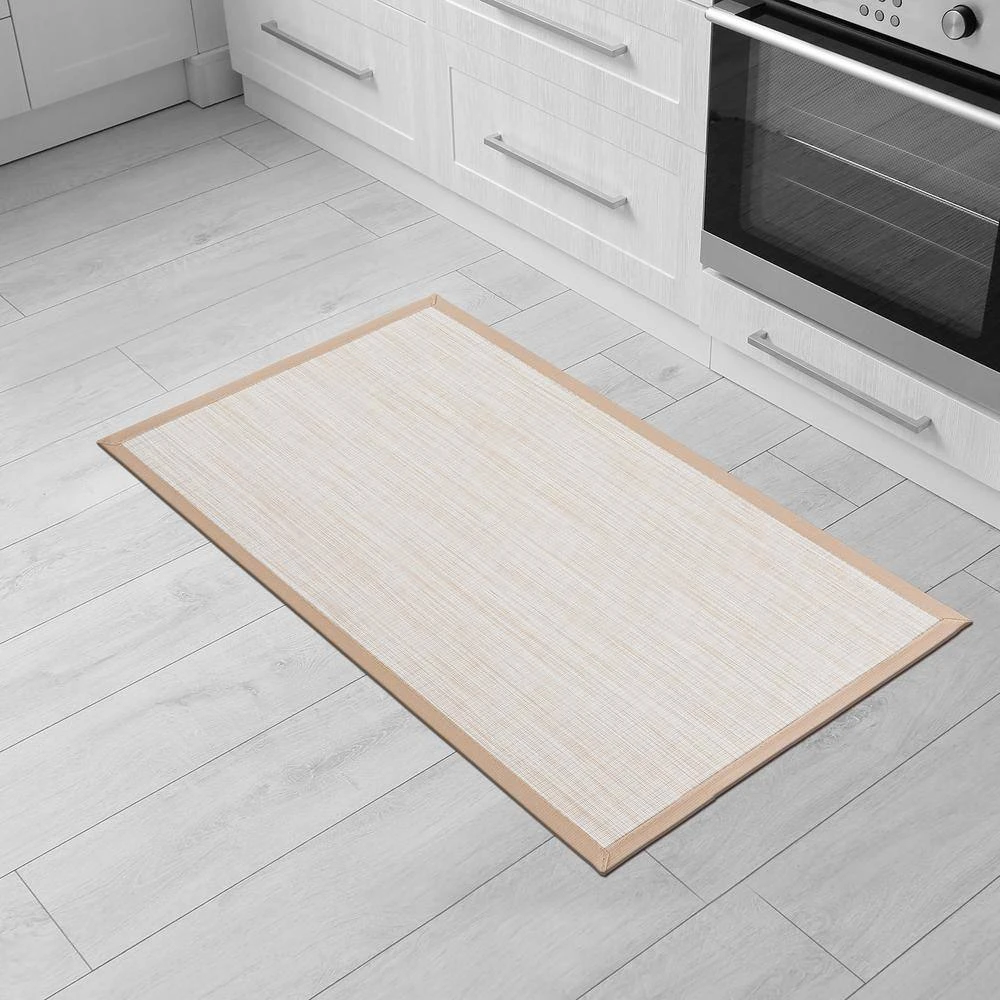 Stripe Beige 18 in. x 30 in. Anti-Fatigue Standing Mat by World Rug Gallery 6 Stripe Beige 18 in. x 30 in. Anti-Fatigue Standing Mat by World Rug Gallery - Image 6