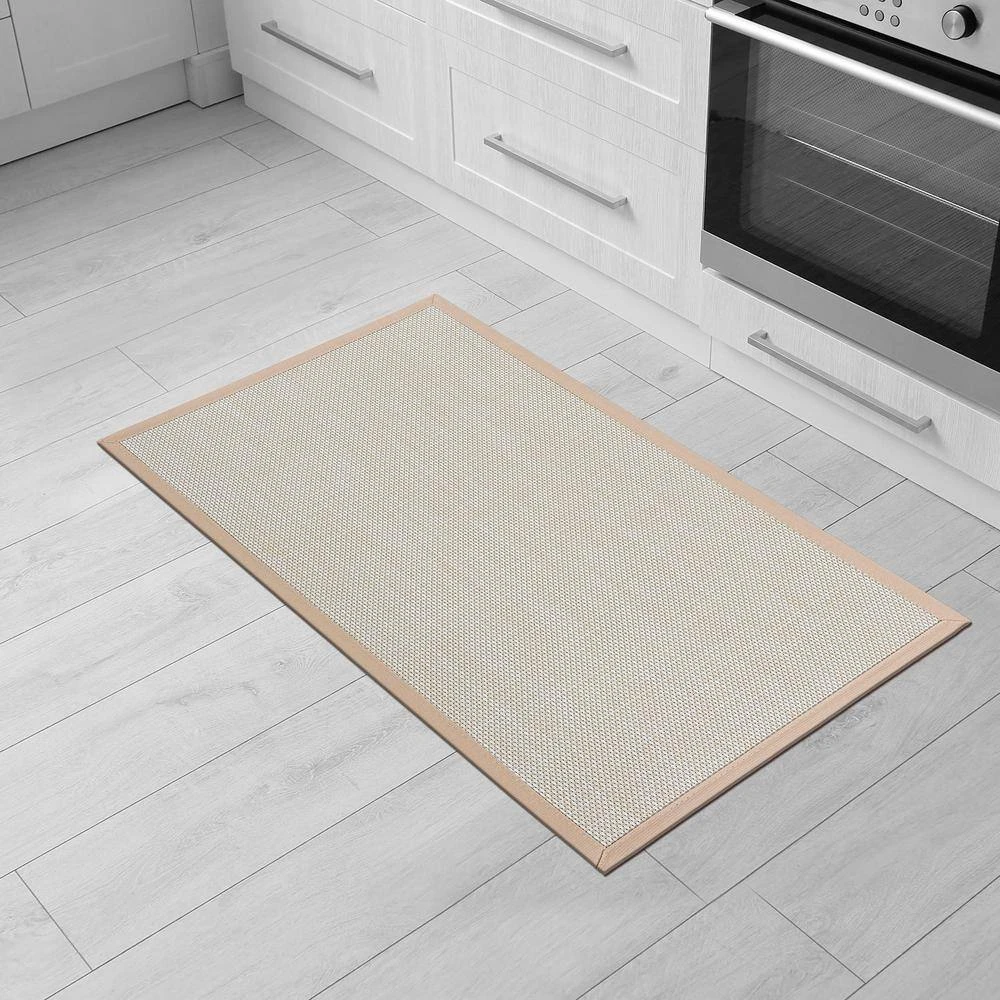 Basketweave Beige 18 in. x 30 in. Anti-Fatigue Standing Mat by World Rug Gallery 6 Basketweave Beige 18 in. x 30 in. Anti-Fatigue Standing Mat by World Rug Gallery - Image 6