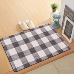 Checkered Plaid Black 18 in. x 30 in. Anti-Fatigue Standing Mat by World Rug Gallery 8 Checkered Plaid Black 18 in. x 30 in. Anti-Fatigue Standing Mat by World Rug Gallery -Shaw stor online black world rug gallery kitchen mats 1004black18x30 c3 1000