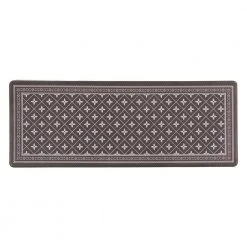 Border Black 18 in. x 47 in. Anti-Fatigue Standing Mat by World Rug Gallery
