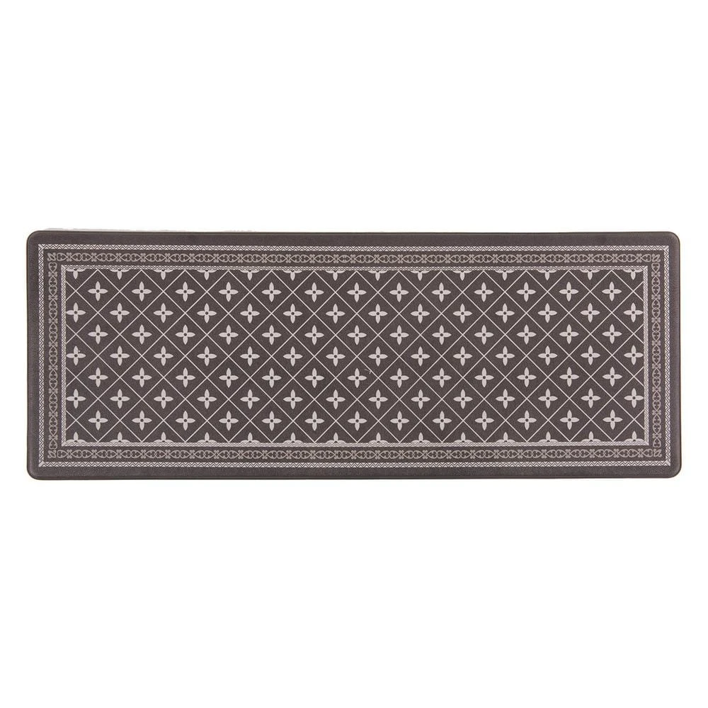 Border Black 18 in. x 47 in. Anti-Fatigue Standing Mat by World Rug Gallery 1 Border Black 18 in. x 47 in. Anti-Fatigue Standing Mat by World Rug Gallery