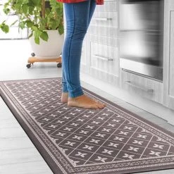 Border Black 18 in. x 47 in. Anti-Fatigue Standing Mat by World Rug Gallery 8 Border Black 18 in. x 47 in. Anti-Fatigue Standing Mat by World Rug Gallery -Shaw stor online black world rug gallery kitchen mats 1024black18x47 c3 1000