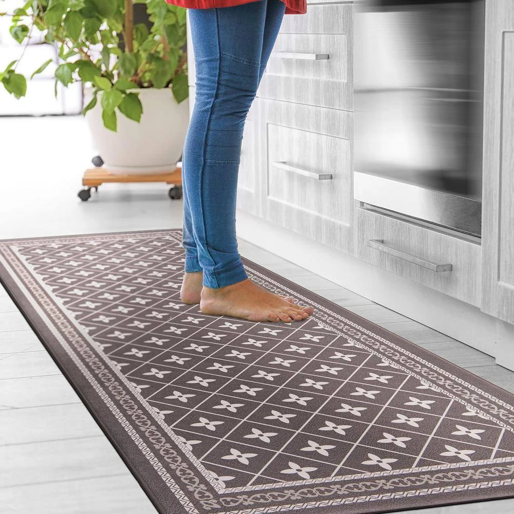 Border Black 18 in. x 47 in. Anti-Fatigue Standing Mat by World Rug Gallery 3 Border Black 18 in. x 47 in. Anti-Fatigue Standing Mat by World Rug Gallery - Image 3