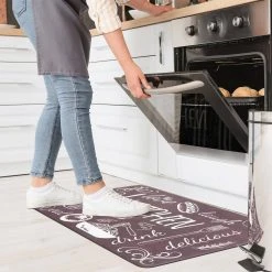 Kitchen Chef Black 18 in. x 30 in. Anti-Fatigue Standing Mat by World Rug Gallery -Shaw stor online black world rug gallery kitchen mats 1032black18x30 1f 1000