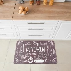 Kitchen Chef Black 18 in. x 30 in. Anti-Fatigue Standing Mat by World Rug Gallery -Shaw stor online black world rug gallery kitchen mats 1032black18x30 4f 1000