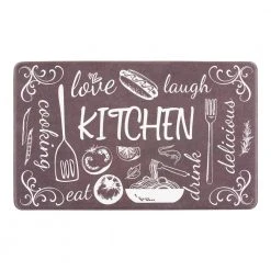 Kitchen Chef Black 18 in. x 30 in. Anti-Fatigue Standing Mat by World Rug Gallery
