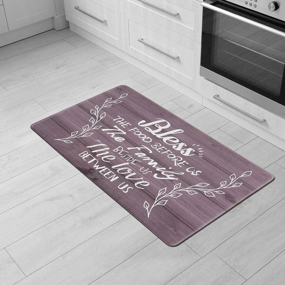 Bless Black 18 in. x 30 in. Anti-Fatigue Standing Mat by World Rug Gallery 6 Bless Black 18 in. x 30 in. Anti-Fatigue Standing Mat by World Rug Gallery - Image 6