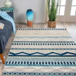 Boho Tribal Geometric Blue 7 ft. 10 in. x 10 ft. Area Rug by World Rug Gallery 11 Boho Tribal Geometric Blue 7 ft. 10 in. x 10 ft. Area Rug by World Rug Gallery -Shaw stor online blue world rug gallery area rugs 244blue8x10 31 1000