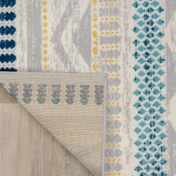 Boho Tribal Geometric Blue 7 ft. 10 in. x 10 ft. Area Rug by World Rug Gallery 8 Boho Tribal Geometric Blue 7 ft. 10 in. x 10 ft. Area Rug by World Rug Gallery -Shaw stor online blue world rug gallery area rugs 244blue8x10 66 1000