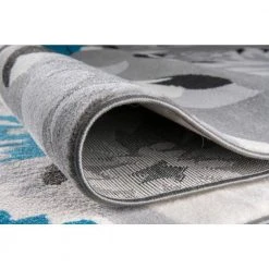 Modern Contemporary Floral Design Blue 9 ft. x 12 ft. Indoor Area Rug by World Rug Gallery 9 Modern Contemporary Floral Design Blue 9 ft. x 12 ft. Indoor Area Rug by World Rug Gallery -Shaw stor online blue world rug gallery area rugs 9098blue9x12 4f 1000