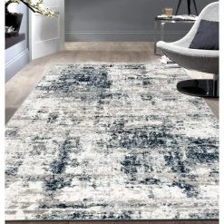 Distressed Modern Abstract Blue 7 ft. 10 in. x 10 ft. Area Rug by World Rug Gallery 15 Distressed Modern Abstract Blue 7 ft. 10 in. x 10 ft. Area Rug by World Rug Gallery -Shaw stor online blue world rug gallery area rugs 910blue8x10 31 1000