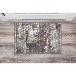 Vintage Distressed Abstract Blue 2 ft. x 3 ft. Area Rug by World Rug Gallery -Shaw stor online blue world rug gallery area rugs 927blue2x3 31 1000