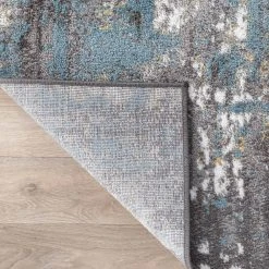 Vintage Distressed Abstract Blue 2 ft. x 3 ft. Area Rug by World Rug Gallery -Shaw stor online blue world rug gallery area rugs 927blue2x3 66 1000