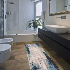 Blue Contemporary Abstract 18 in. x 47 in. Anti Fatigue Standing Mat by World Rug Gallery 10 Blue Contemporary Abstract 18 in. x 47 in. Anti Fatigue Standing Mat by World Rug Gallery -Shaw stor online blue world rug gallery kitchen mats 788blue18x47 4f 1000