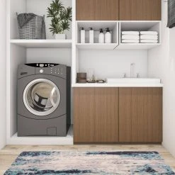 Blue Contemporary Abstract 18 in. x 47 in. Anti Fatigue Standing Mat by World Rug Gallery 9 Blue Contemporary Abstract 18 in. x 47 in. Anti Fatigue Standing Mat by World Rug Gallery -Shaw stor online blue world rug gallery kitchen mats 788blue18x47 c3 1000