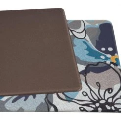 Blue 18 in. x 47 in. Modern Large Floral Anti Fatigue Standing Mat by World Rug Gallery 8 Blue 18 in. x 47 in. Modern Large Floral Anti Fatigue Standing Mat by World Rug Gallery -Shaw stor online blue world rug gallery kitchen mats 997blue18x47 66 1000