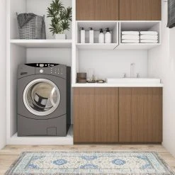 Blue 18 in. x 47 in. Persian Traditional Anti Fatigue Standing Mat by World Rug Gallery 9 Blue 18 in. x 47 in. Persian Traditional Anti Fatigue Standing Mat by World Rug Gallery -Shaw stor online blue world rug gallery kitchen mats 999blue18x47 c3 1000