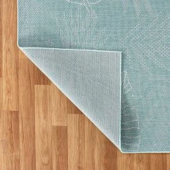 Blue 2 ft. x 7 ft. Contemporary Tropical Leaves Flatweave Waterproof Backyard Indoor/Outdoor Area Rug by World Rug Gallery 10 Blue 2 ft. x 7 ft. Contemporary Tropical Leaves Flatweave Waterproof Backyard Indoor/Outdoor Area Rug by World Rug Gallery -Shaw stor online blue world rug gallery outdoor rugs 5007blue2x7 66 1000