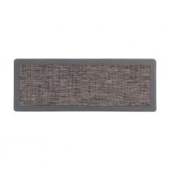 Border Textline Brown 18 in. x 47 in. Anti-Fatigue Standing Mat by World Rug Gallery