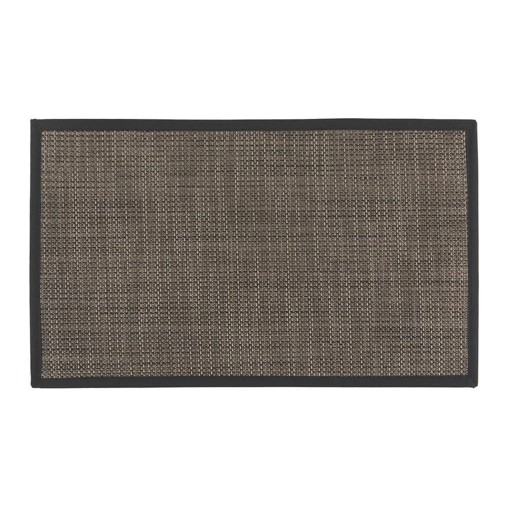 Border Brown 18 in. x 30 in. Anti-Fatigue Standing Mat by World Rug Gallery 1 Border Brown 18 in. x 30 in. Anti-Fatigue Standing Mat by World Rug Gallery
