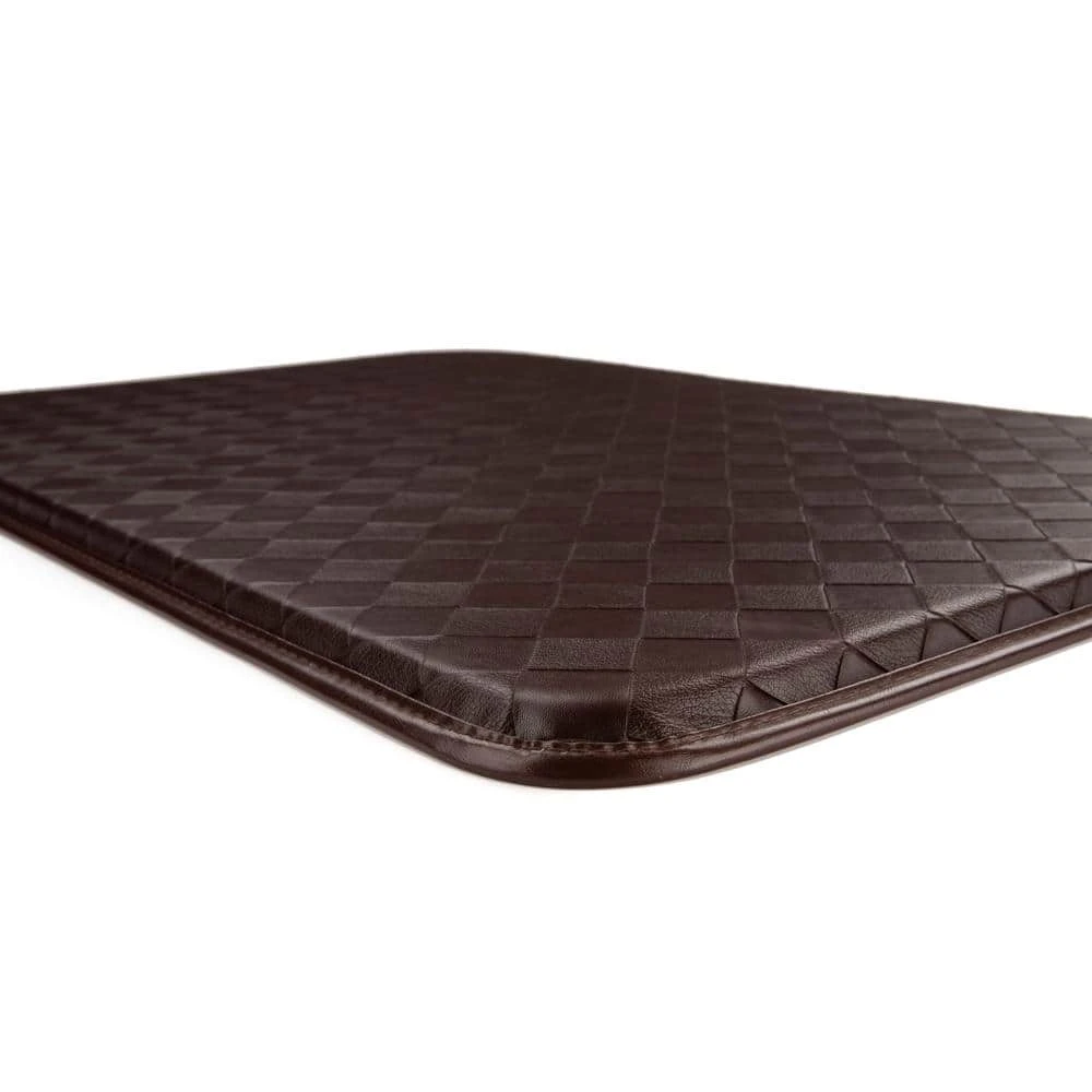 Checkered Boxes 20 in. X 30 in. Brown Anti-Fatigue Mat by World Rug Gallery 2 Checkered Boxes 20 in. X 30 in. Brown Anti-Fatigue Mat by World Rug Gallery - Image 2
