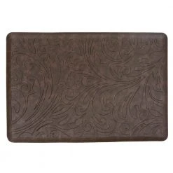 Embossed 20 in. X 30 in. Brown Anti-Fatigue Mat by World Rug Gallery
