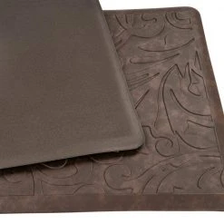 Embossed 20 in. X 30 in. Brown Anti-Fatigue Mat by World Rug Gallery -Shaw stor online brown world rug gallery kitchen mats 872brown20x30 66 1000