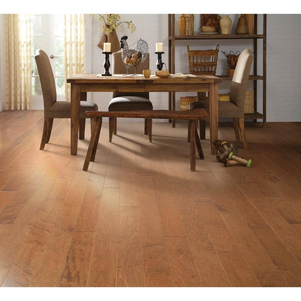 Inspire Maple 5 in. W Cinnamon Engineered Hardwood Flooring (23.66 sq. ft./case) by Shaw 4 Inspire Maple 5 in. W Cinnamon Engineered Hardwood Flooring (23.66 sq. ft./case) by Shaw - Image 4