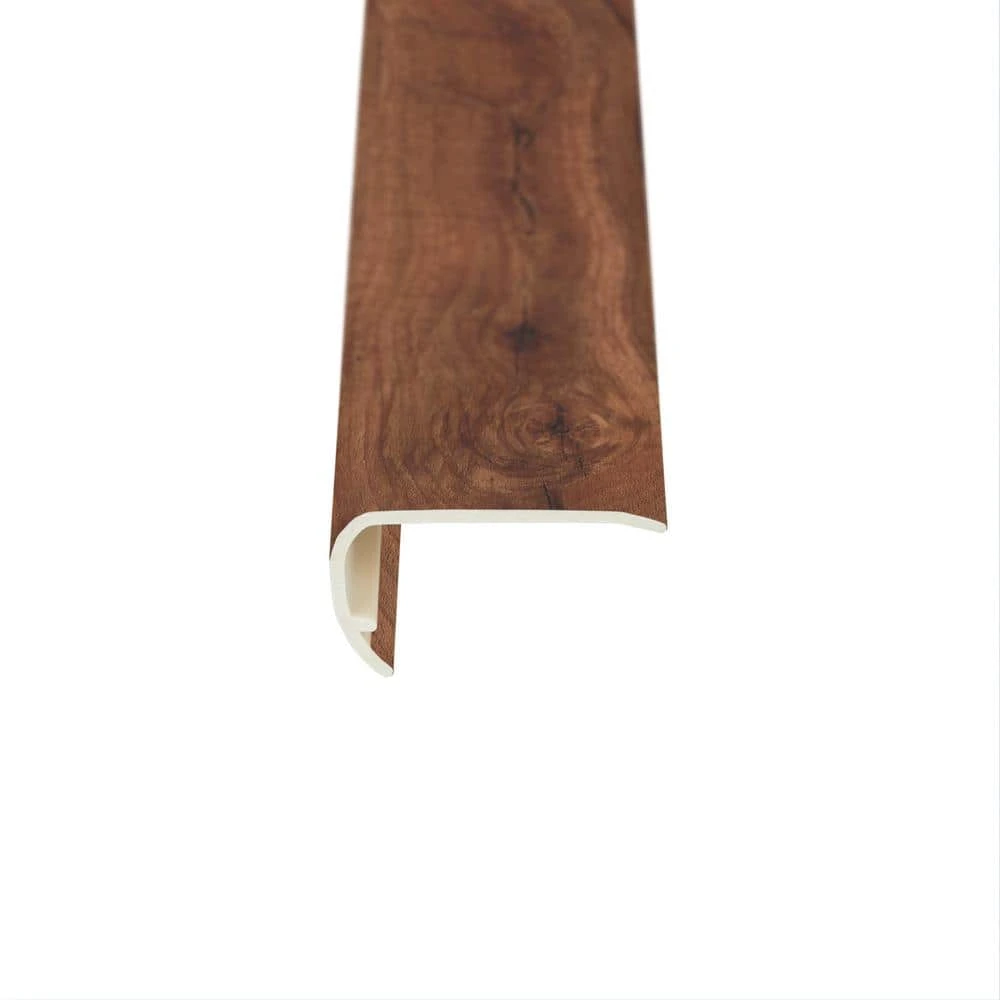 Wisteria Park Clay 5/32 in. T x 2-1/8 in. W x 94 in. L Vinyl Stair Nose Molding by Shaw 2 Wisteria Park Clay 5/32 in. T x 2-1/8 in. W x 94 in. L Vinyl Stair Nose Molding by Shaw - Image 2