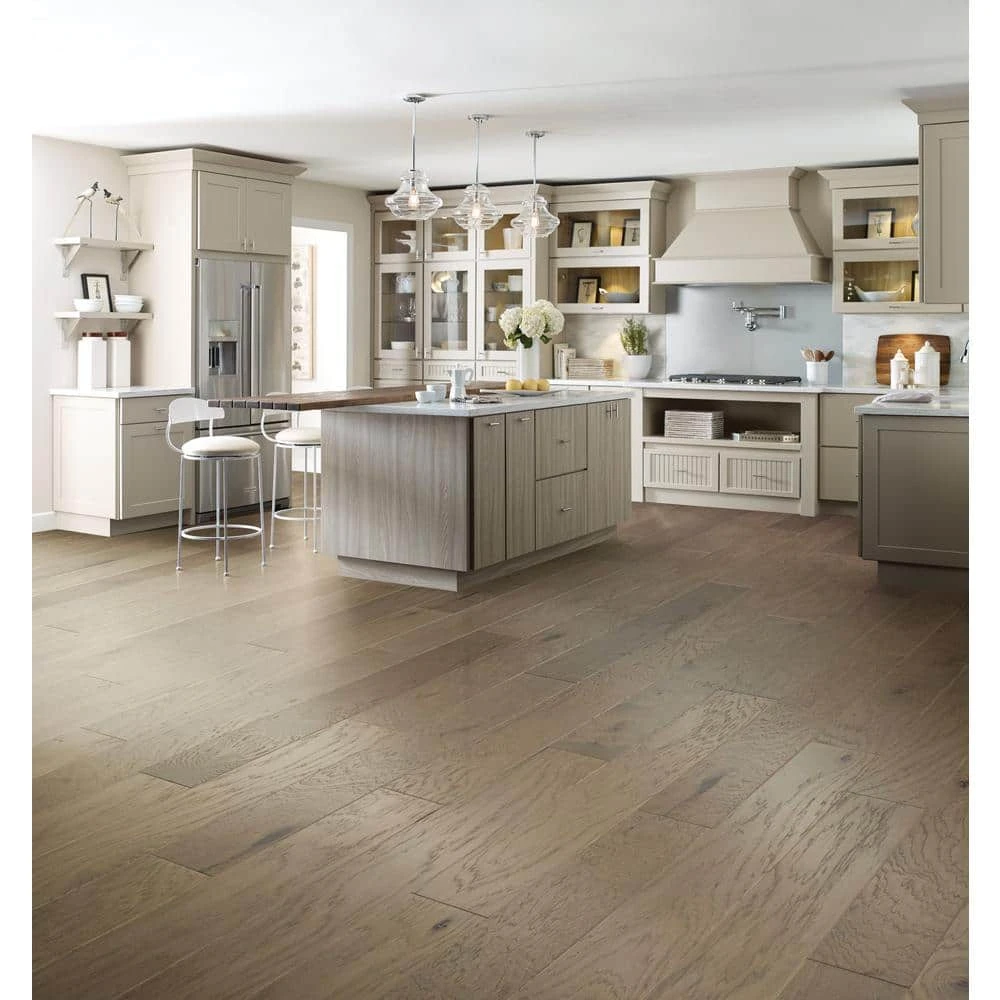 Hampshire 6-3/8 in. W Columbia Engineered Hickory Water Resistant Hardwood Flooring (30.48 sq. ft./case) by Shaw 2 Hampshire 6-3/8 in. W Columbia Engineered Hickory Water Resistant Hardwood Flooring (30.48 sq. ft./case) by Shaw - Image 2