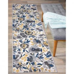 Cream 2 ft. x 7 ft. Vintage Modern Floral Runner Rug by World Rug Gallery 13 Cream 2 ft. x 7 ft. Vintage Modern Floral Runner Rug by World Rug Gallery -Shaw stor online cream world rug gallery area rugs 2075cream2x7 31 1000