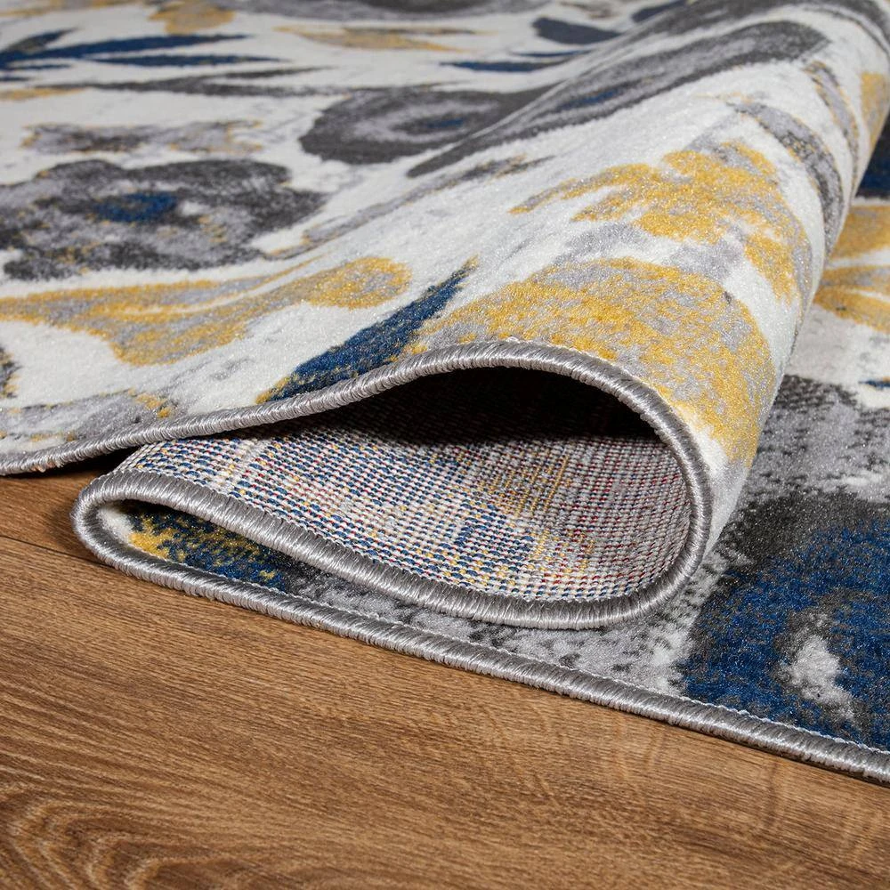 Cream 2 ft. x 7 ft. Vintage Modern Floral Runner Rug by World Rug Gallery 5 Cream 2 ft. x 7 ft. Vintage Modern Floral Runner Rug by World Rug Gallery - Image 5