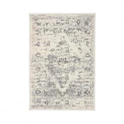 Distressed Vintage Persian 2 ft. x 3 ft. Cream Rug by World Rug Gallery