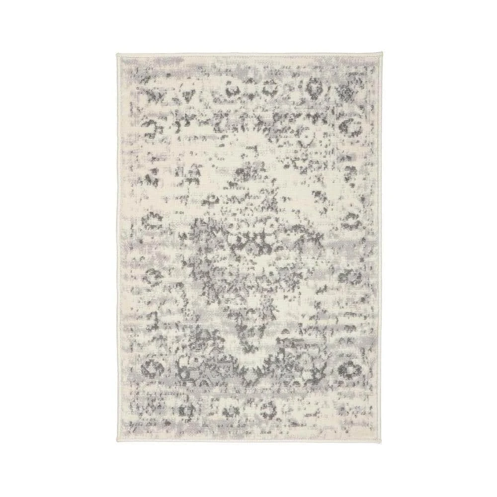 Distressed Vintage Persian 2 ft. x 3 ft. Cream Rug by World Rug Gallery 1 Distressed Vintage Persian 2 ft. x 3 ft. Cream Rug by World Rug Gallery