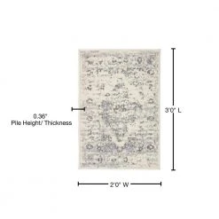 Distressed Vintage Persian 2 ft. x 3 ft. Cream Rug by World Rug Gallery 10 Distressed Vintage Persian 2 ft. x 3 ft. Cream Rug by World Rug Gallery -Shaw stor online cream world rug gallery area rugs 242cream2x3 76 1000