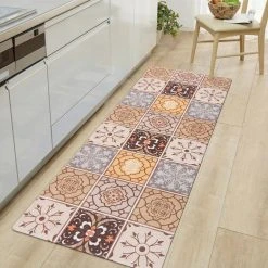 Tile Cream 18 in. x 47 in. Anti-Fatigue Standing Mat by World Rug Gallery 11 Tile Cream 18 in. x 47 in. Anti-Fatigue Standing Mat by World Rug Gallery -Shaw stor online cream world rug gallery kitchen mats 1026cream18x47 31 1000