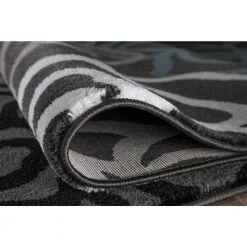 Contemporary Floral Dark Gray 7 ft. 10 in. x 10 ft. 2 in. Indoor Area Rug by World Rug Gallery -Shaw stor online dark gray world rug gallery area rugs 108d gray8x10 c3 1000