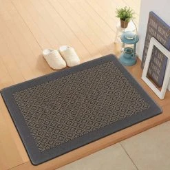 Geometric Textline Dark Gray 18 in. x 30 in. Anti-Fatigue Standing Mat by World Rug Gallery 8 Geometric Textline Dark Gray 18 in. x 30 in. Anti-Fatigue Standing Mat by World Rug Gallery -Shaw stor online dark gray world rug gallery kitchen mats 1039d gray18x30 c3 1000