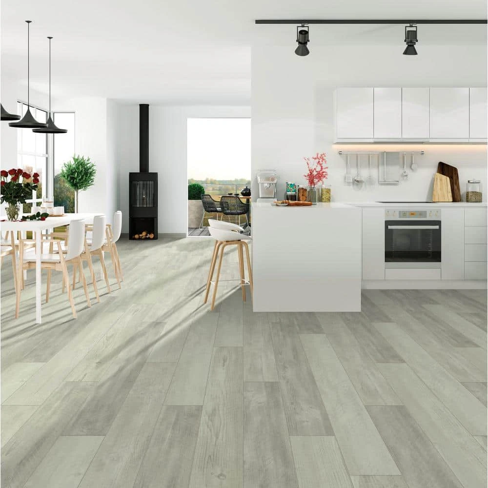 Pinecrest 9 in. W Dove Click Lock Luxury Vinyl Plank Flooring (21.79 sq. ft./case) by Shaw 3 Pinecrest 9 in. W Dove Click Lock Luxury Vinyl Plank Flooring (21.79 sq. ft./case) by Shaw - Image 3