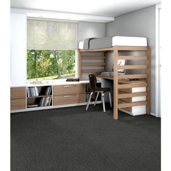 Dynamic Gray Commercial 24 in. x 24 Glue-Down Carpet Tile (20 Tiles/Case) 80 sq. ft. by Shaw 2 Dynamic Gray Commercial 24 in. x 24 Glue-Down Carpet Tile (20 Tiles/Case) 80 sq. ft. by Shaw - Image 2