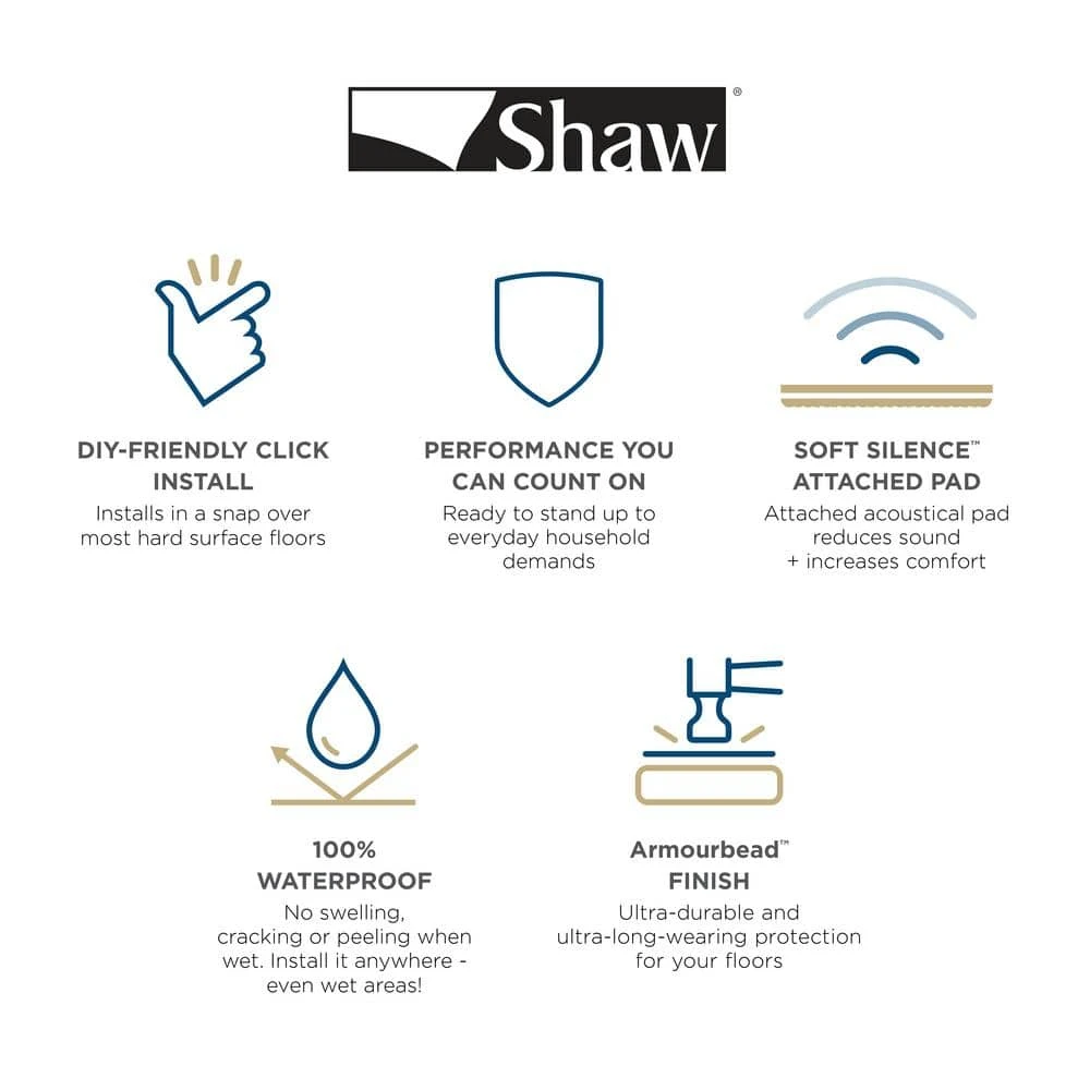 Primavera 7 in. W Gallery Click Lock Luxury Vinyl Plank Flooring (18.91 sq. ft./case) by Shaw 7 Primavera 7 in. W Gallery Click Lock Luxury Vinyl Plank Flooring (18.91 sq. ft./case) by Shaw - Image 7