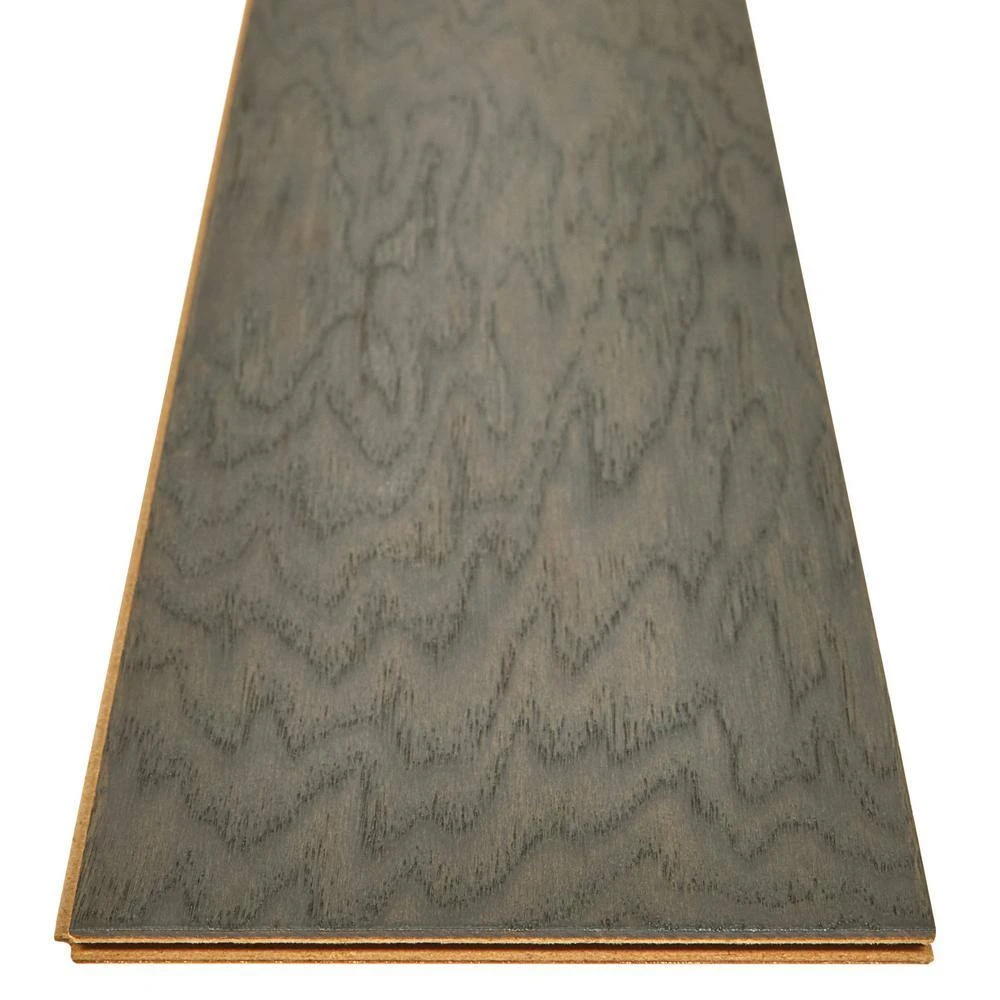 Hampshire 6-3/8 in. W Granite Engineered Hickory Water Resistant Hardwood Flooring (30.48 sq. ft./case) by Shaw 5 Hampshire 6-3/8 in. W Granite Engineered Hickory Water Resistant Hardwood Flooring (30.48 sq. ft./case) by Shaw - Image 5