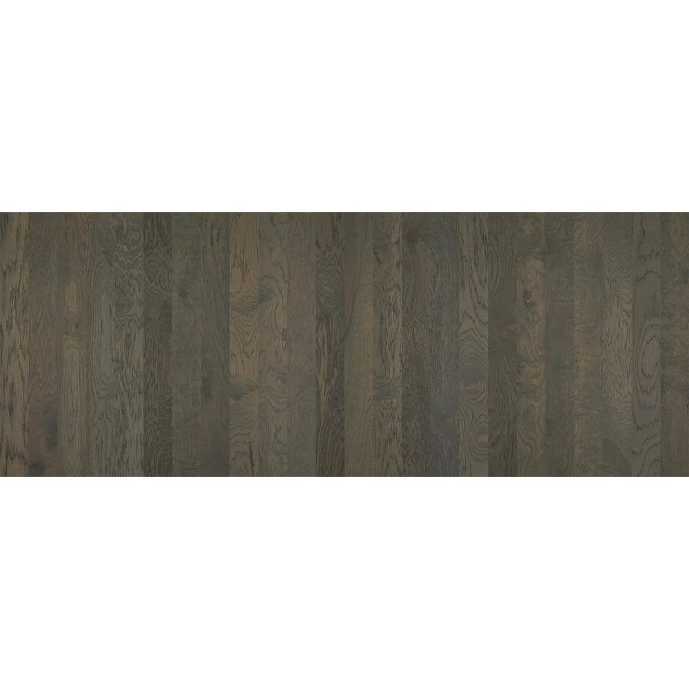 Hampshire 6-3/8 in. W Granite Engineered Hickory Water Resistant Hardwood Flooring (30.48 sq. ft./case) by Shaw 4 Hampshire 6-3/8 in. W Granite Engineered Hickory Water Resistant Hardwood Flooring (30.48 sq. ft./case) by Shaw - Image 4