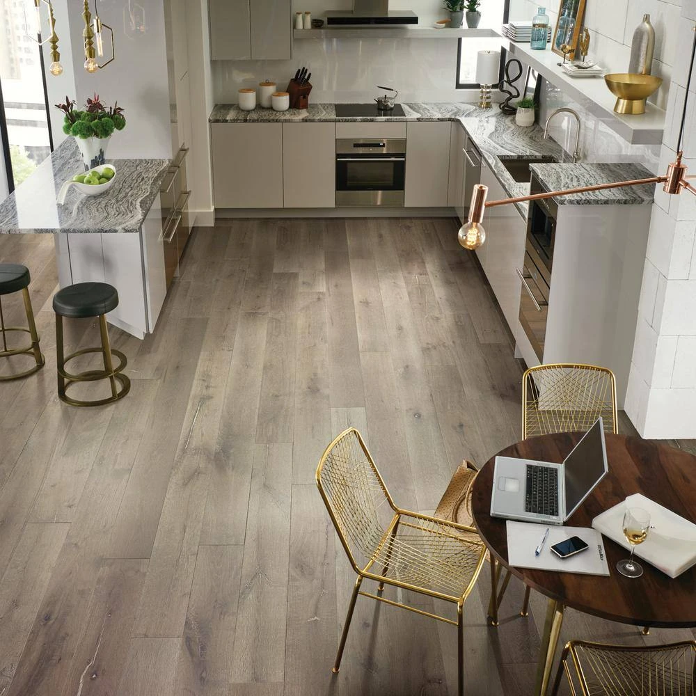 Boardwalk Gravel 11/32 in. T x 2 in. W x 78 in. L T-Molding by Shaw 2 Boardwalk Gravel 11/32 in. T x 2 in. W x 78 in. L T-Molding by Shaw - Image 2