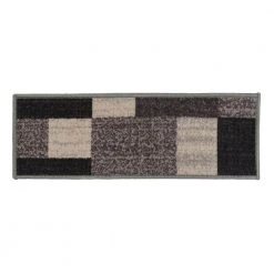 Moden Boxes Design Non-Slip Stair Treads 8.6" x 26" Gray (Set of 4) by World Rug Gallery