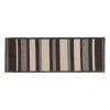 Contemporary Modern Stripe Non-Slip Stair Treads 8.6" x 26" Gray (Set of 4) by World Rug Gallery