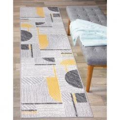 Gray 2 ft. x 7 ft. Contemporary Modern Abstract Runner Area Rug by World Rug Gallery 13 Gray 2 ft. x 7 ft. Contemporary Modern Abstract Runner Area Rug by World Rug Gallery -Shaw stor online gray world rug gallery area rugs 2074gray2x7 31 1000